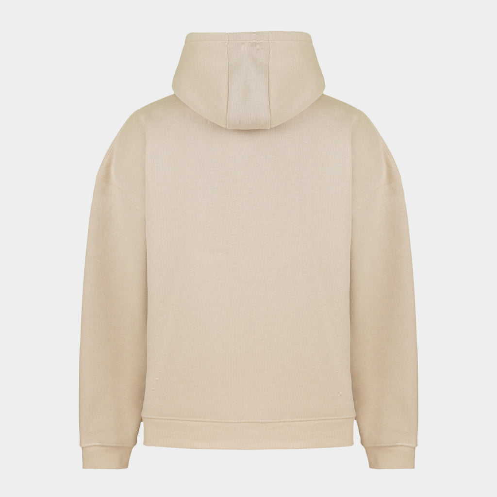 Beige men’s Baze Dessert hoodie – back view