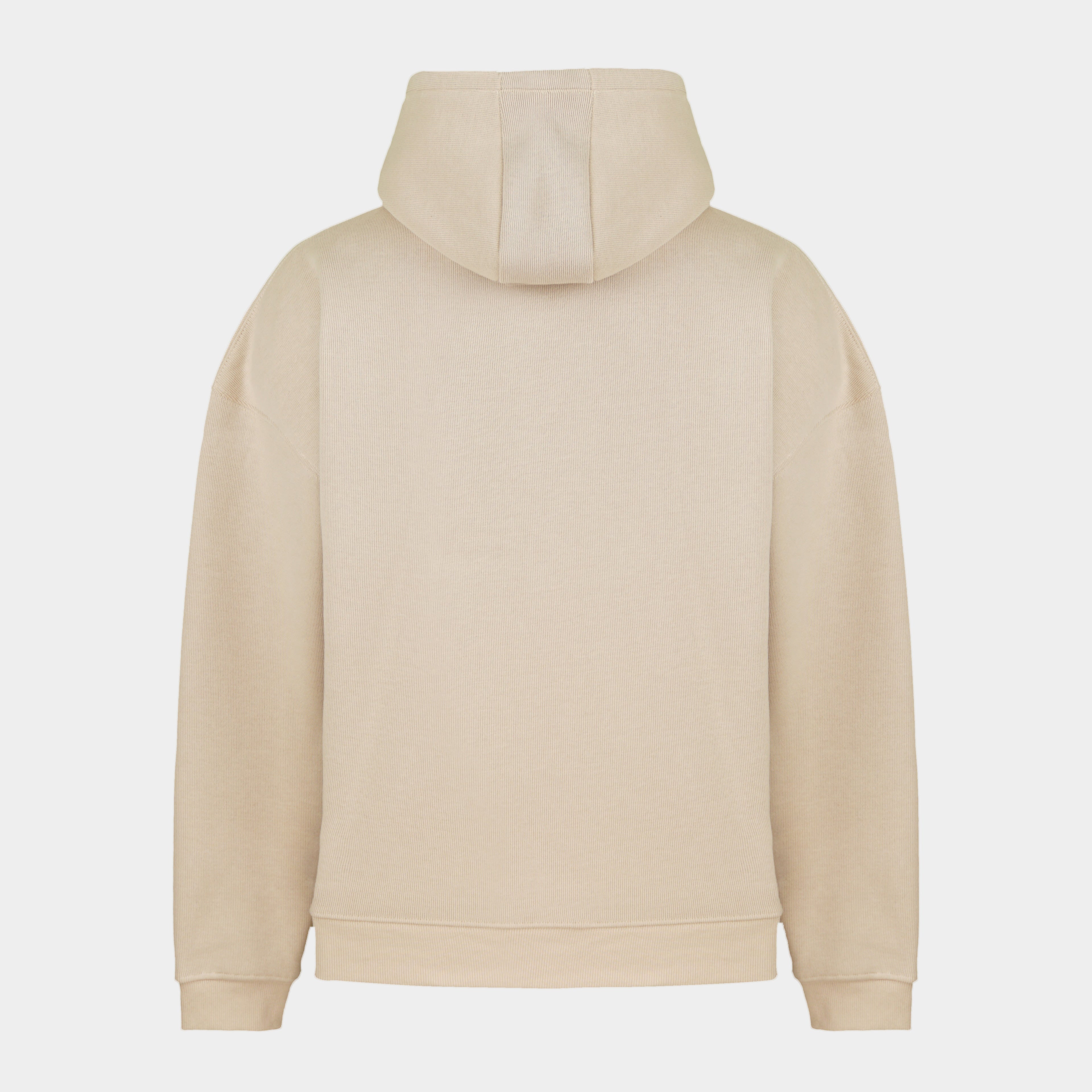 Beige men’s Baze Dessert hoodie – back view