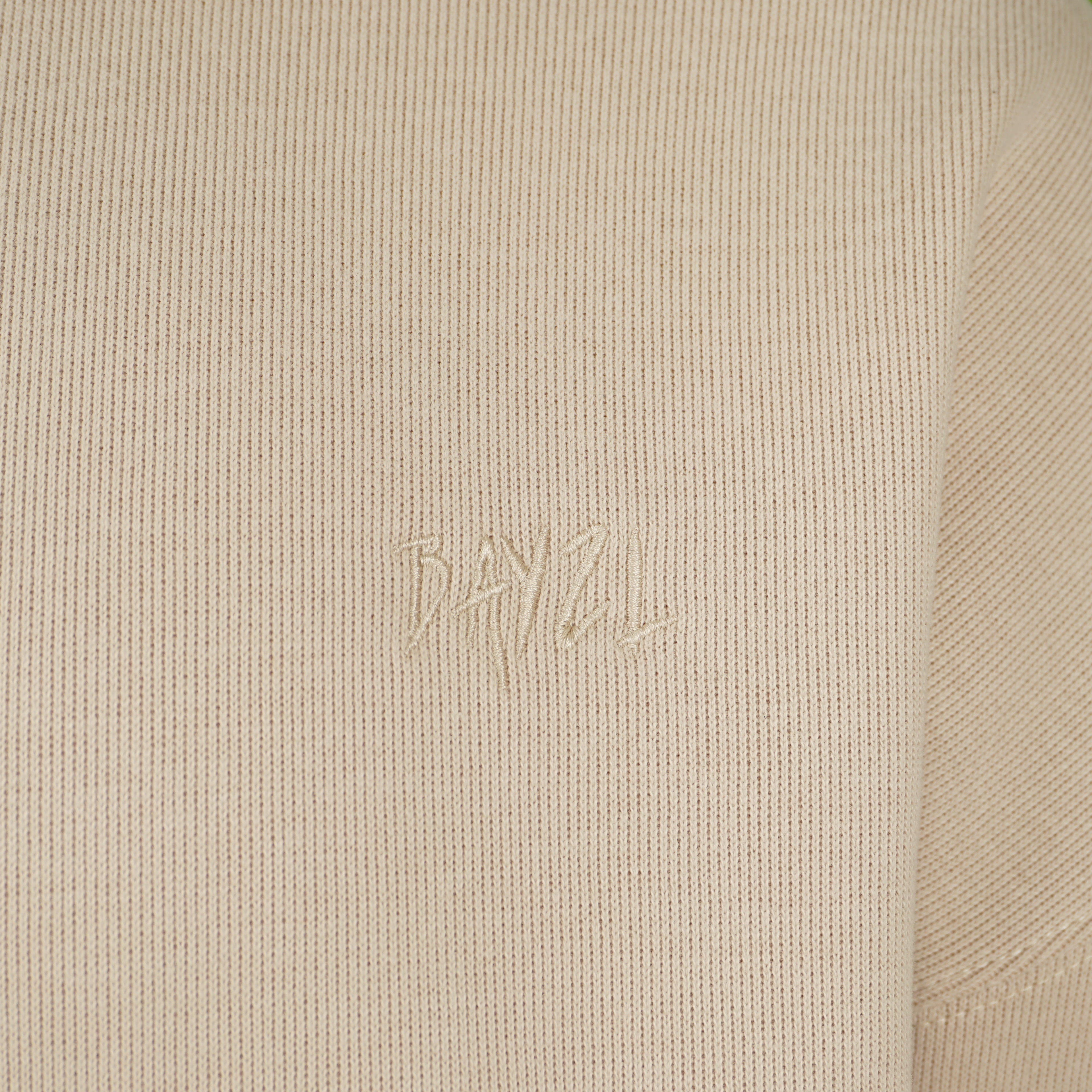 Beige Baze Dessert sweater – front logo view