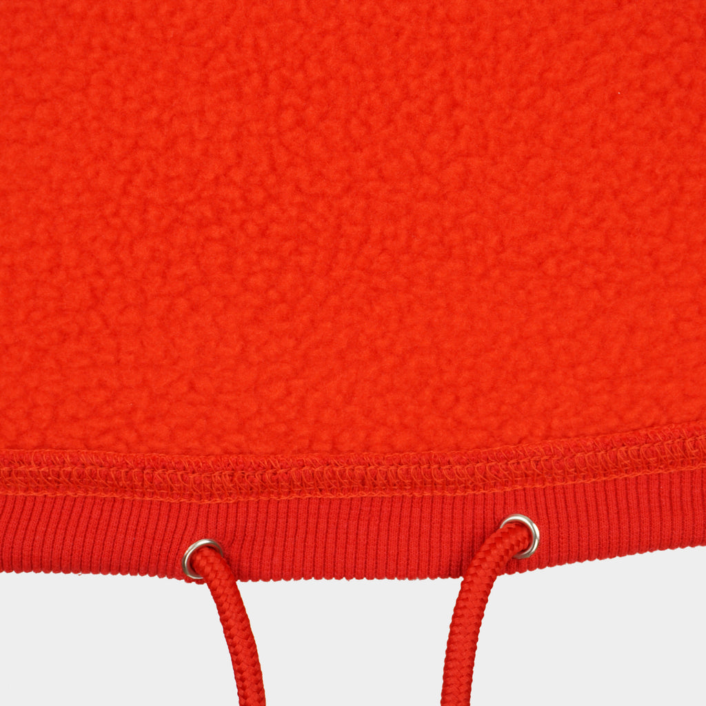 Red Baze Ember crop hoodie – inside view