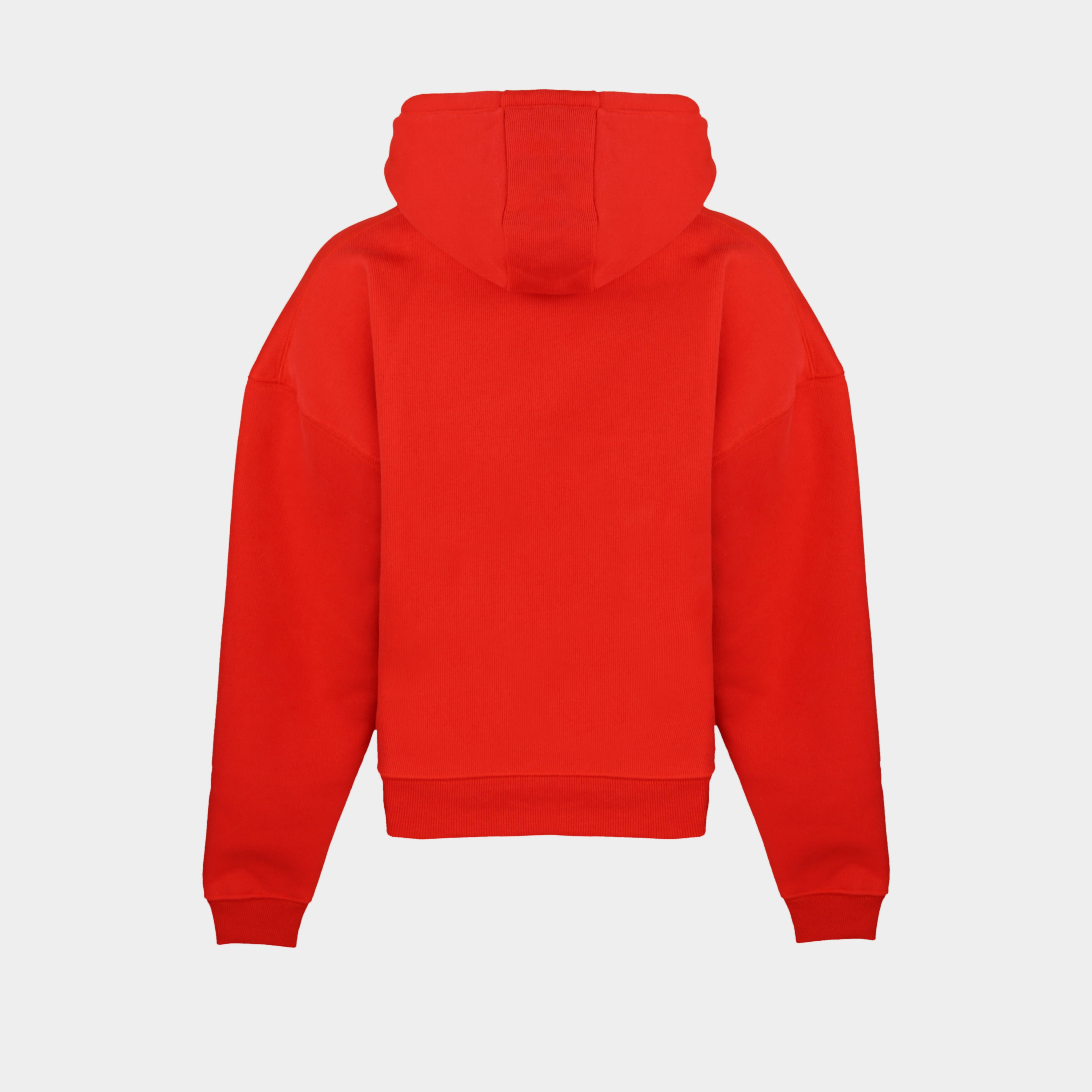 Red women’s Baze Ember hoodie – back view