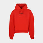 Red women’s Baze Ember hoodie – front view