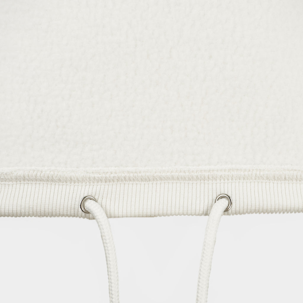 White Baze Ghost crop hoodie – inside view