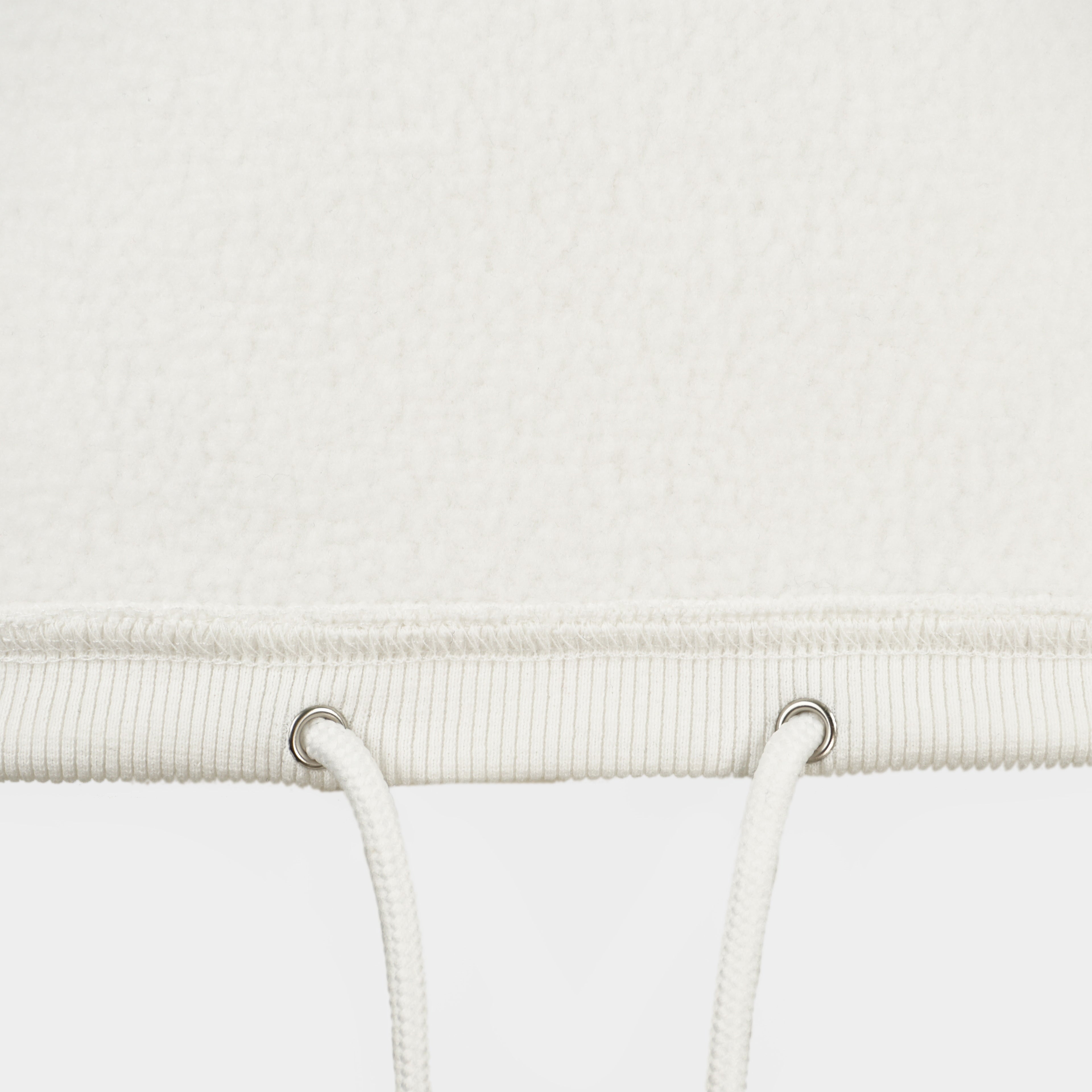 White Baze Ghost crop hoodie – inside view