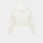 White women’s Baze Ghost crop hoodie – back view
