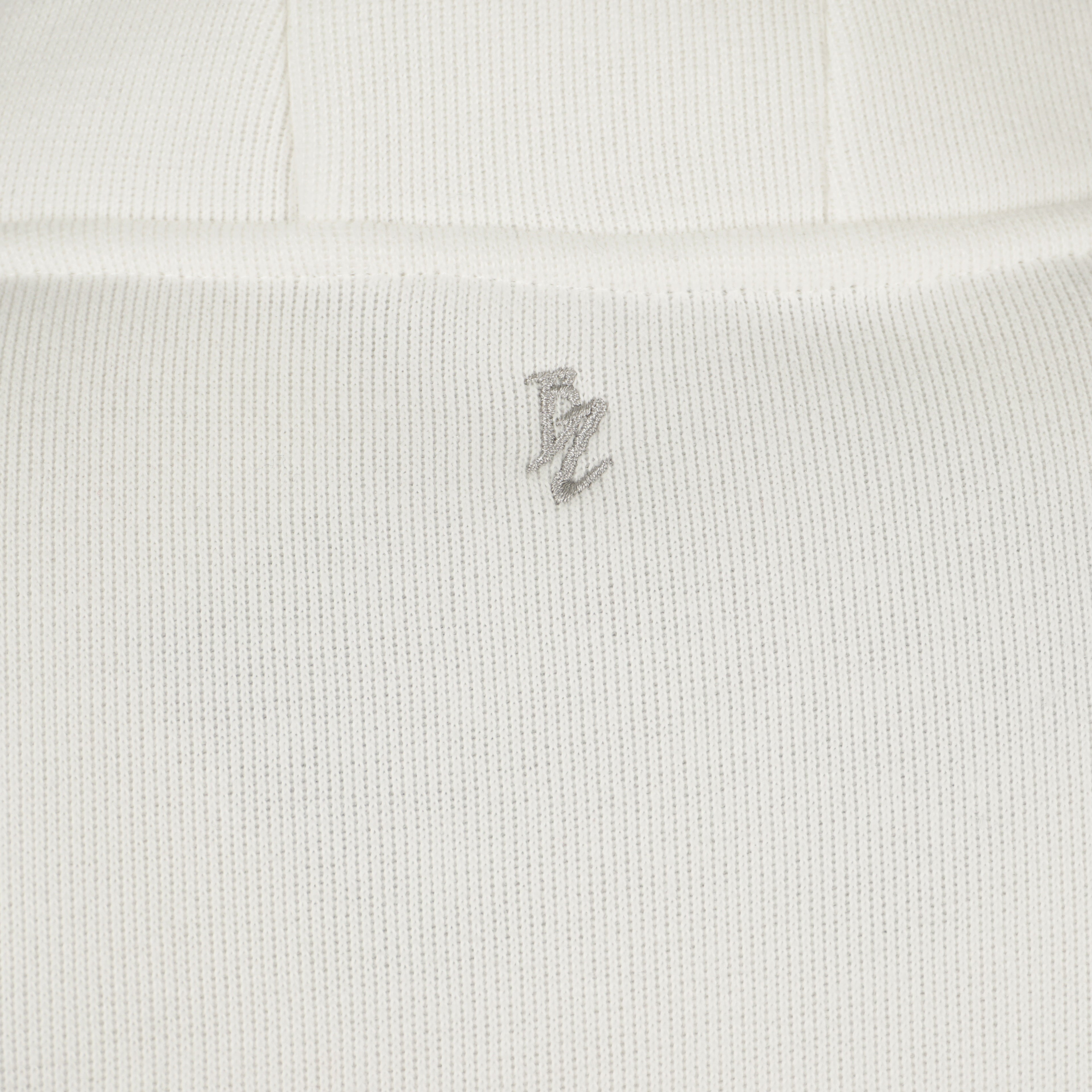 White Baze Ghost hoodie – back logo view