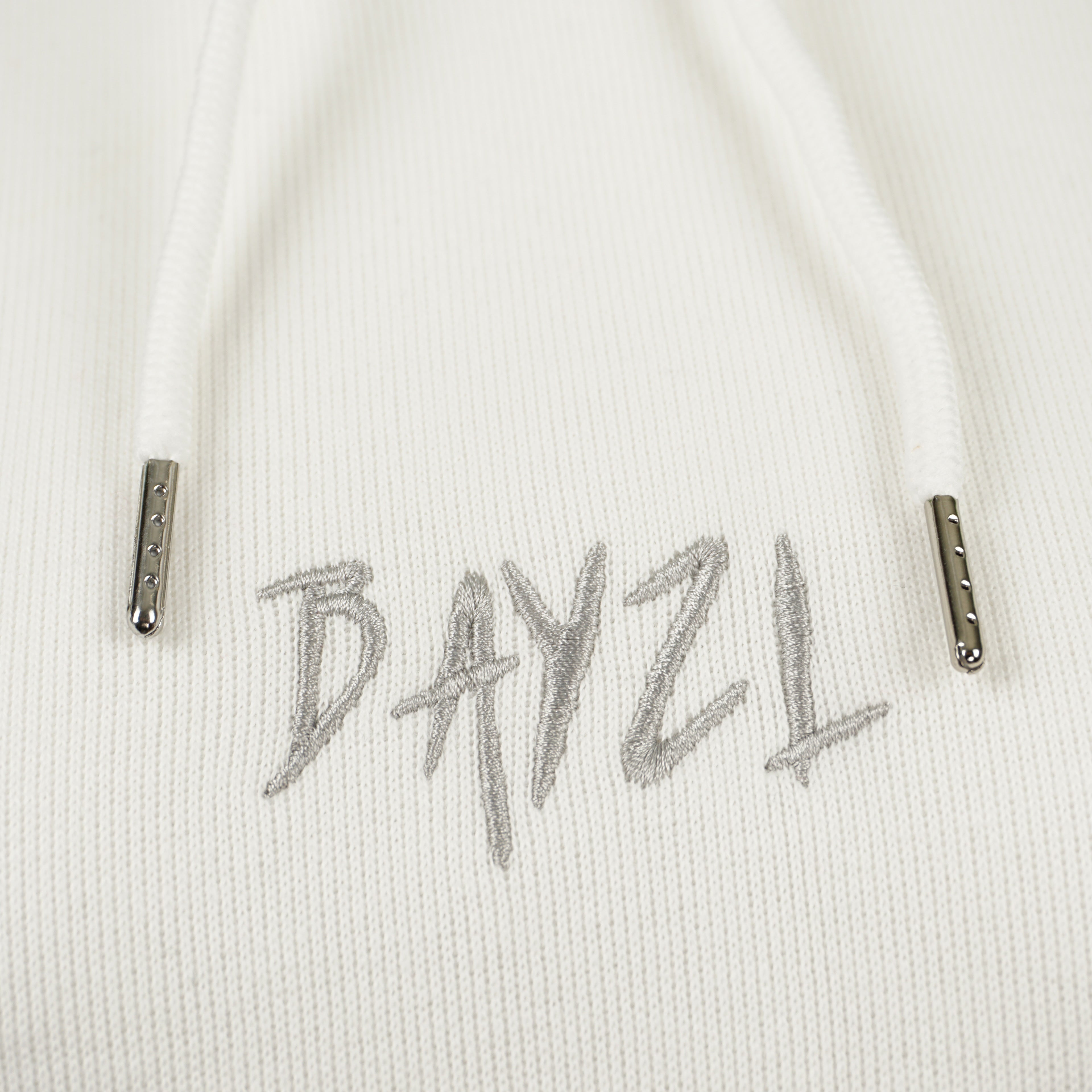 White women’s Baze Ghost hoodie – front logo view