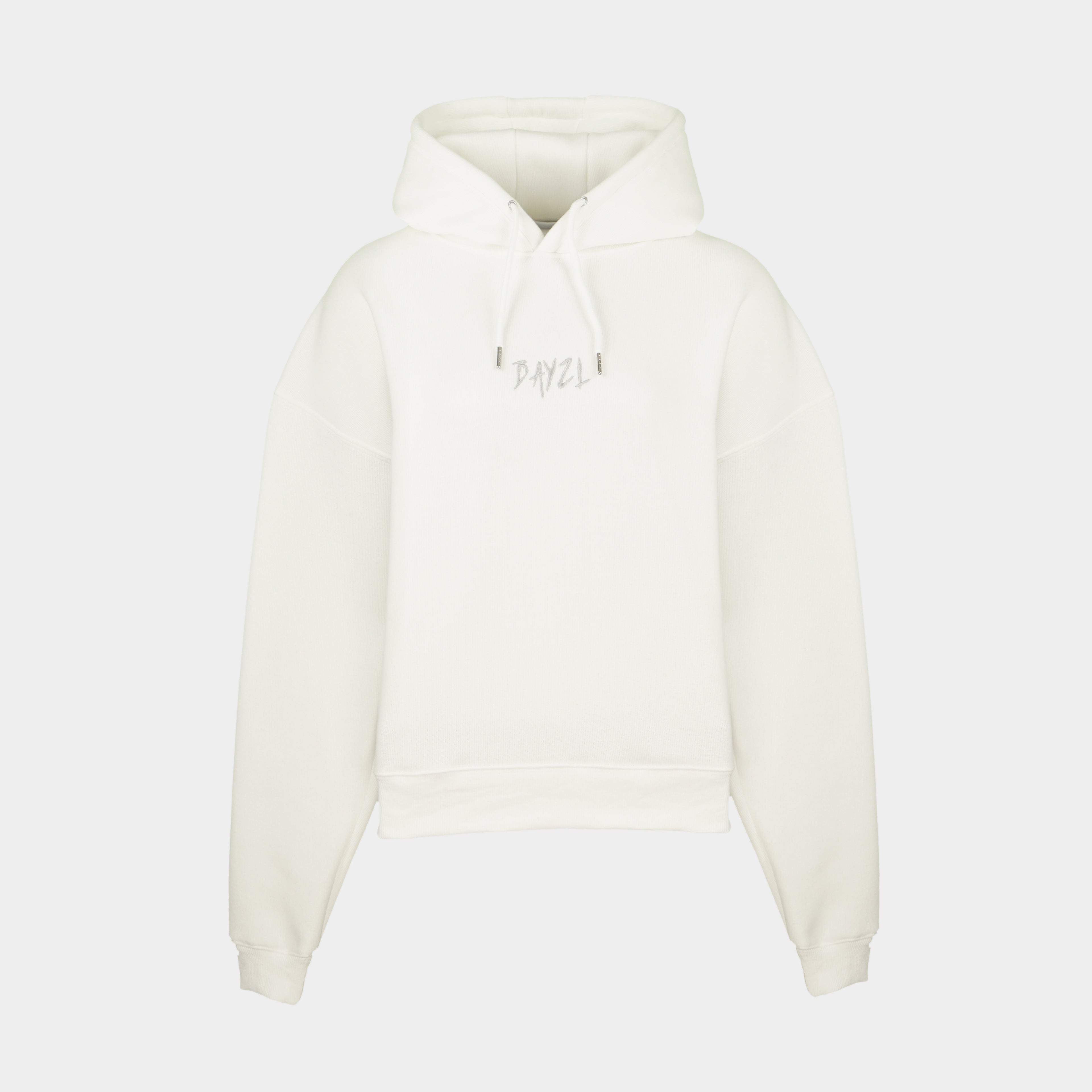 White women’s Baze Ghost hoodie – front view
