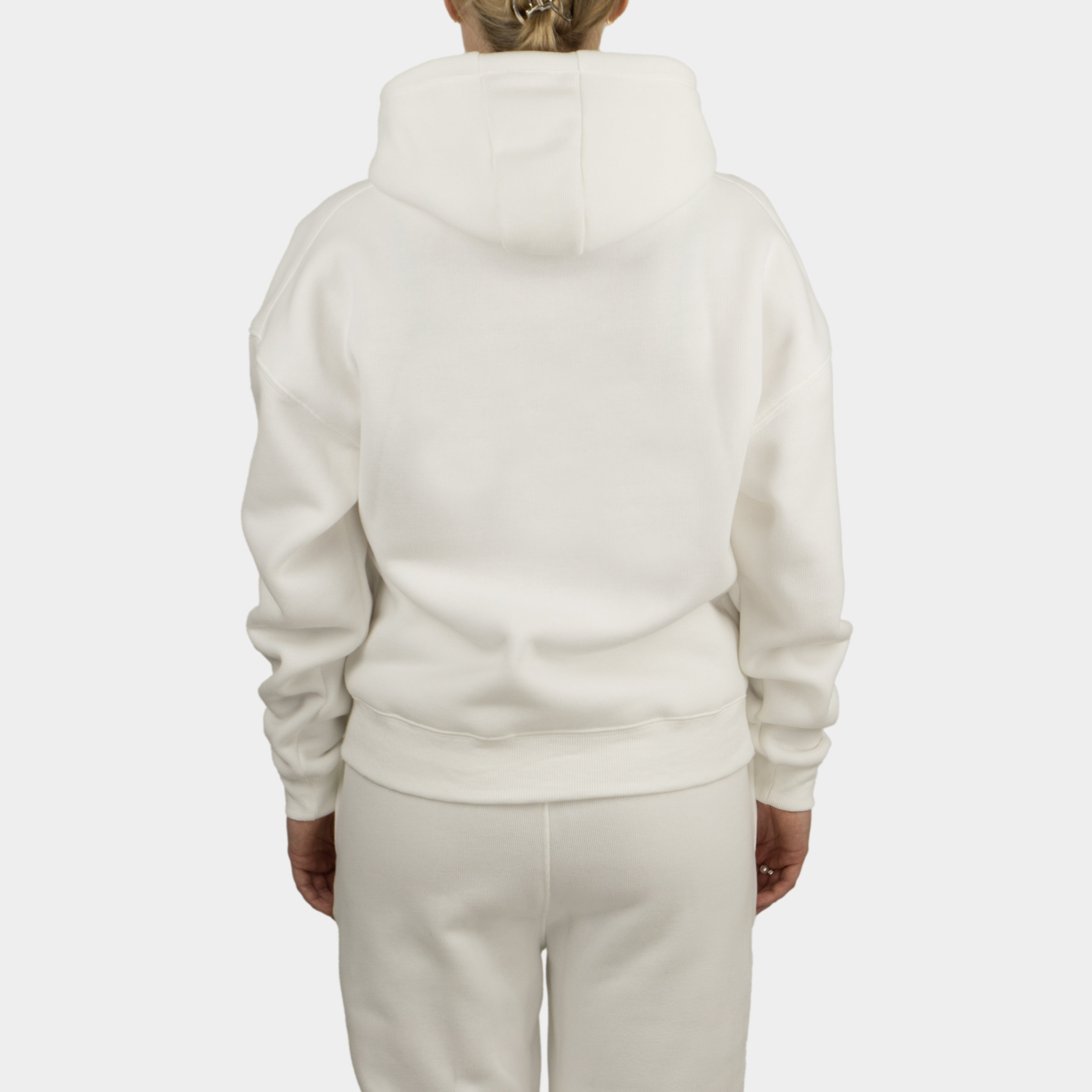 White women´s Baze Ghost hoodie - model back view