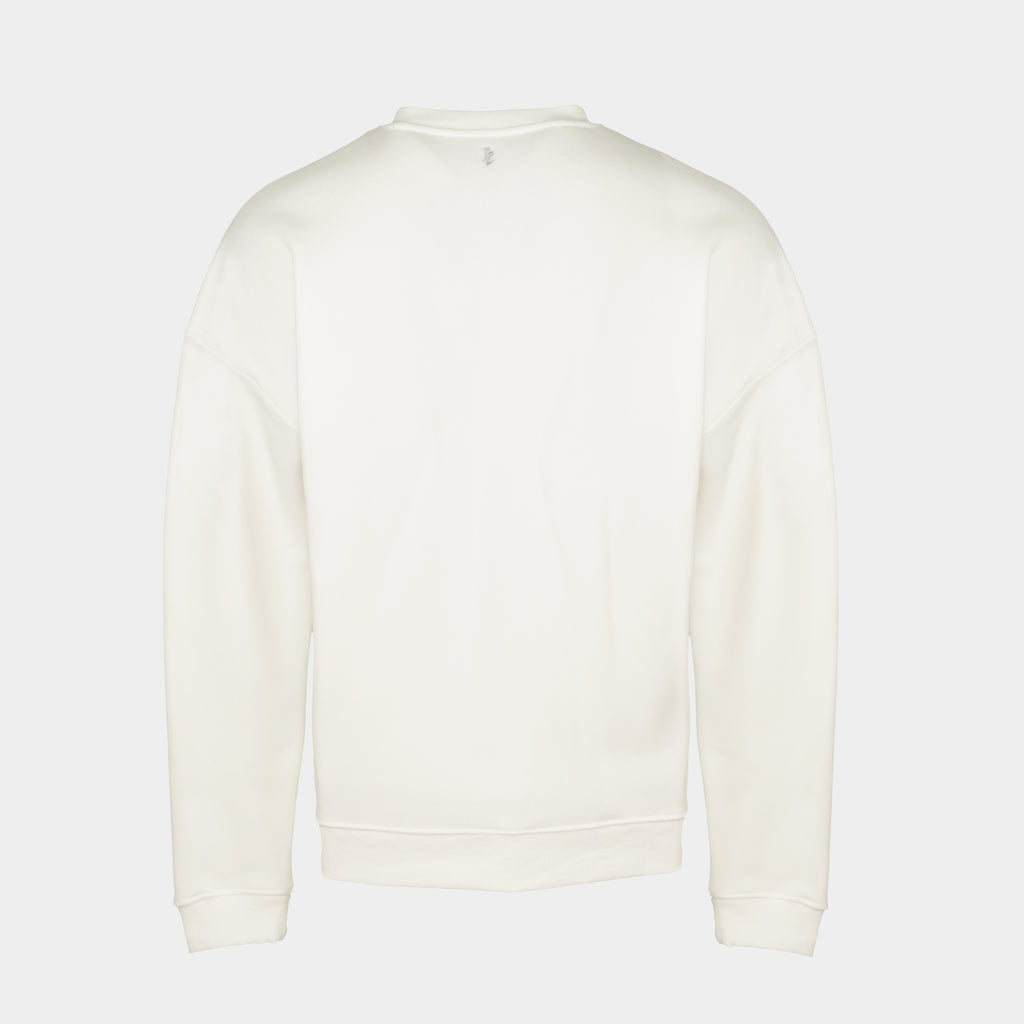 White men’s Baze Ghost sweater – back view