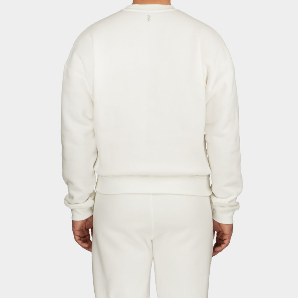 White men´s Baze Ghost sweater - model back view