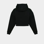 Black women’s Baze Midnight crop hoodie – back view