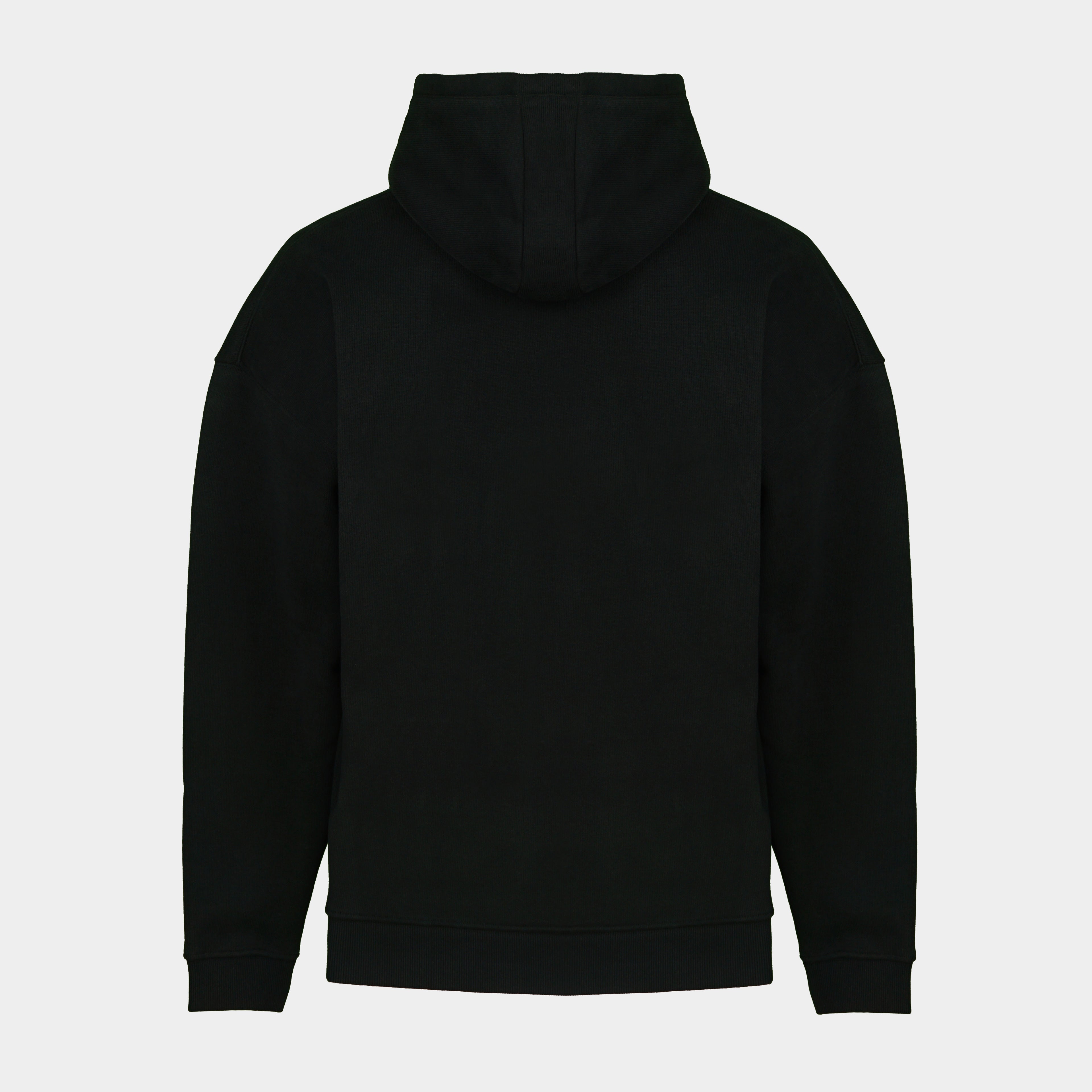 Black men’s Baze Midnight hoodie – back view