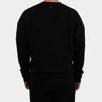 Black men´s Baze Midnight sweater - model back view