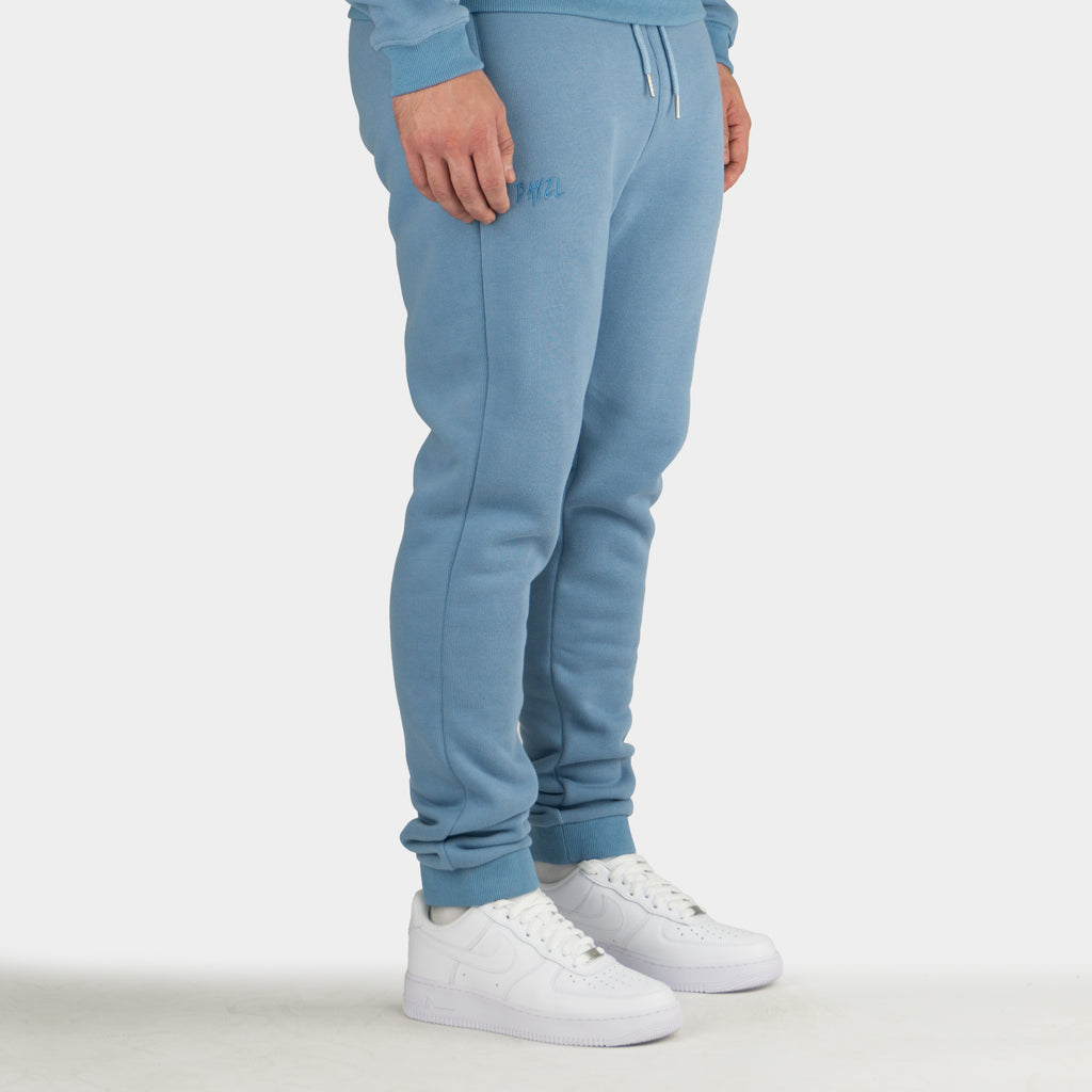 Blue men´s Baze Skyline lock pants - model side view