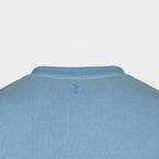 Blue men’s Baze Skyline sweater – back logo view
