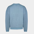 Blue men’s Baze Skyline sweater – back view